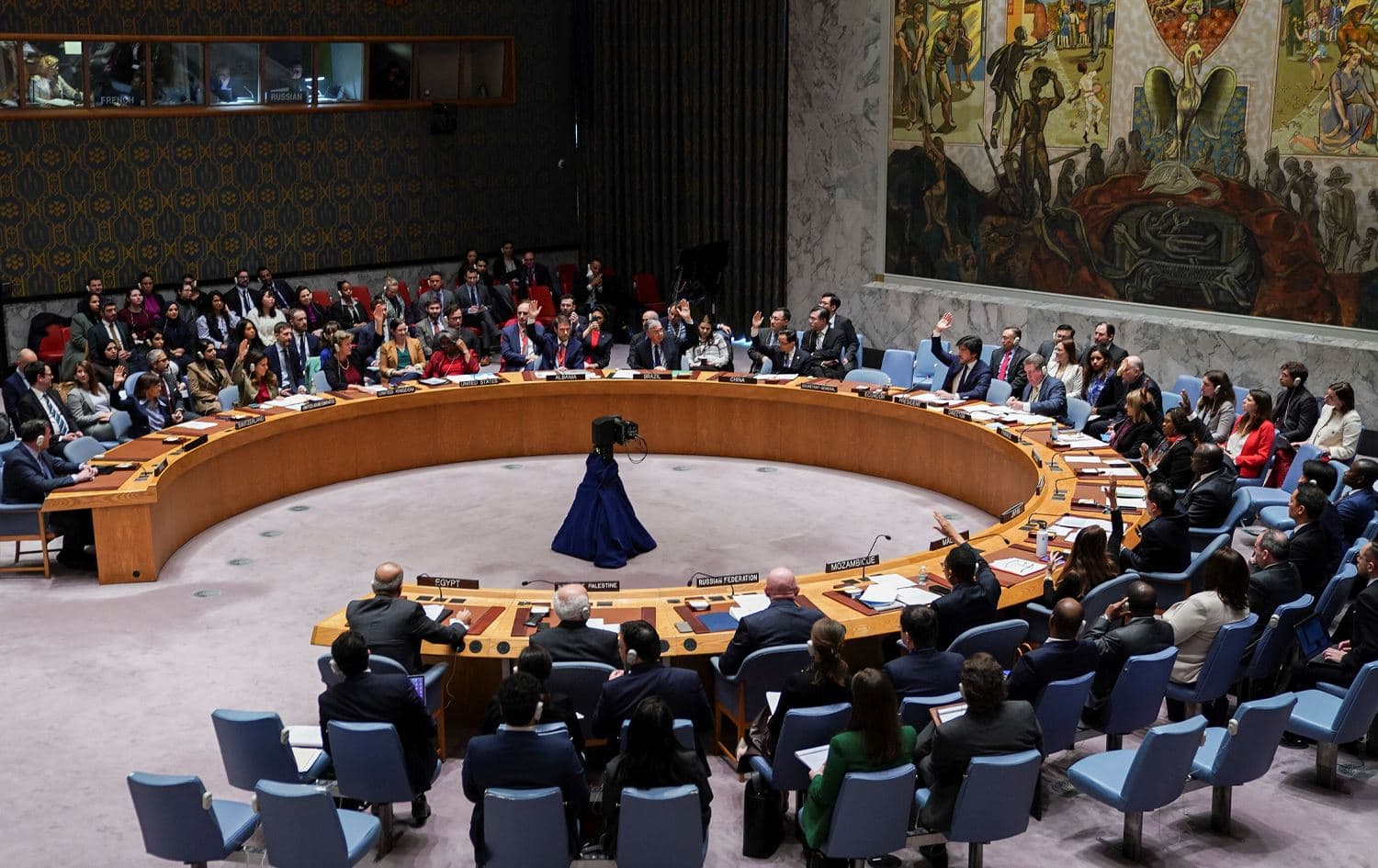 کۆبوونەوەی ئەنجوومەنی ئاسایشی نەتەوە یەکگرتووەکان. وێنە: Reuters