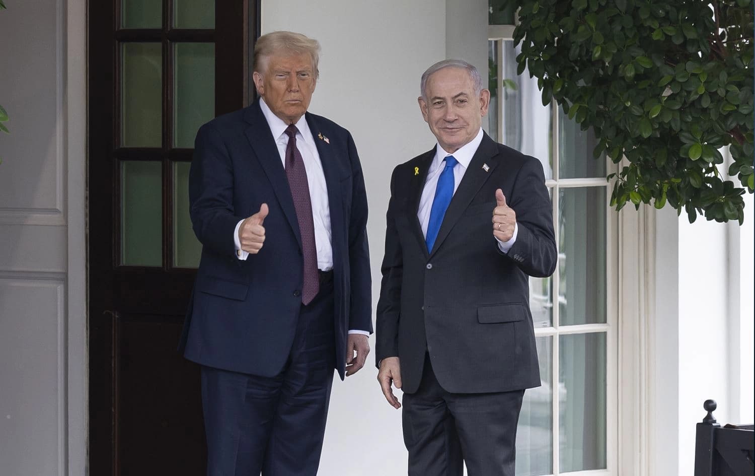 Donald Trump û Benjamin Netanyahu\ Wêne: AA