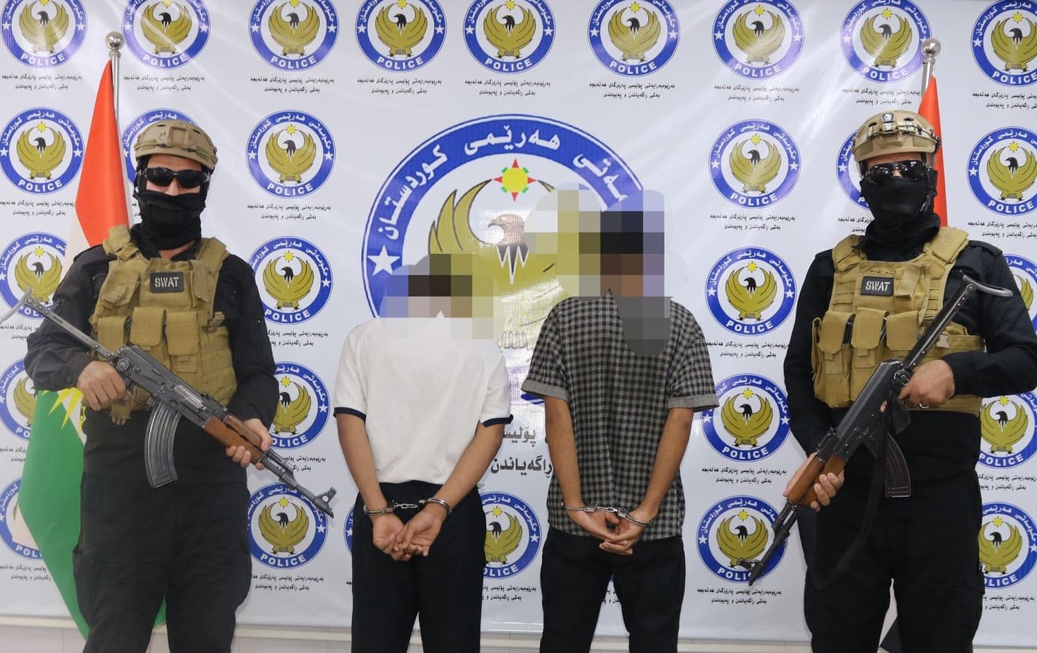 دوو تۆمەتبارەکە لای هێزە ئەمنییەکان