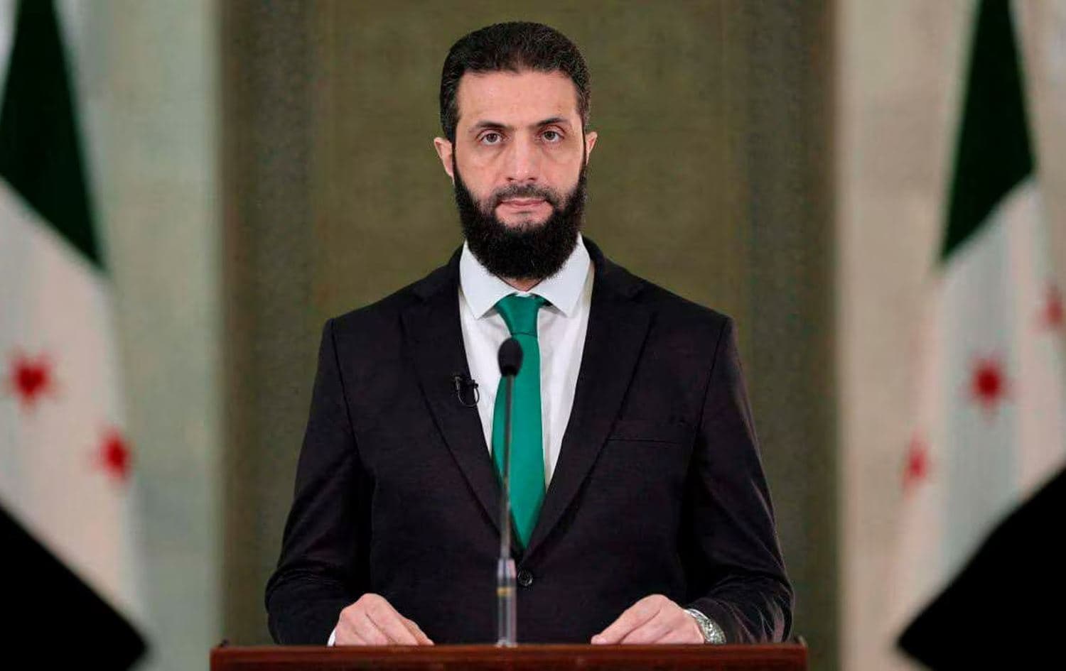 ئەحمەد شەرع، سەرۆکی سووریا بۆ قۆناخی راگوزەر.