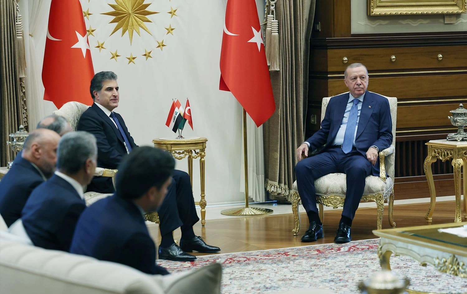 Nêçîrvan Barzanî û Recep Tayyîp Erdogan\ Wêne: AA