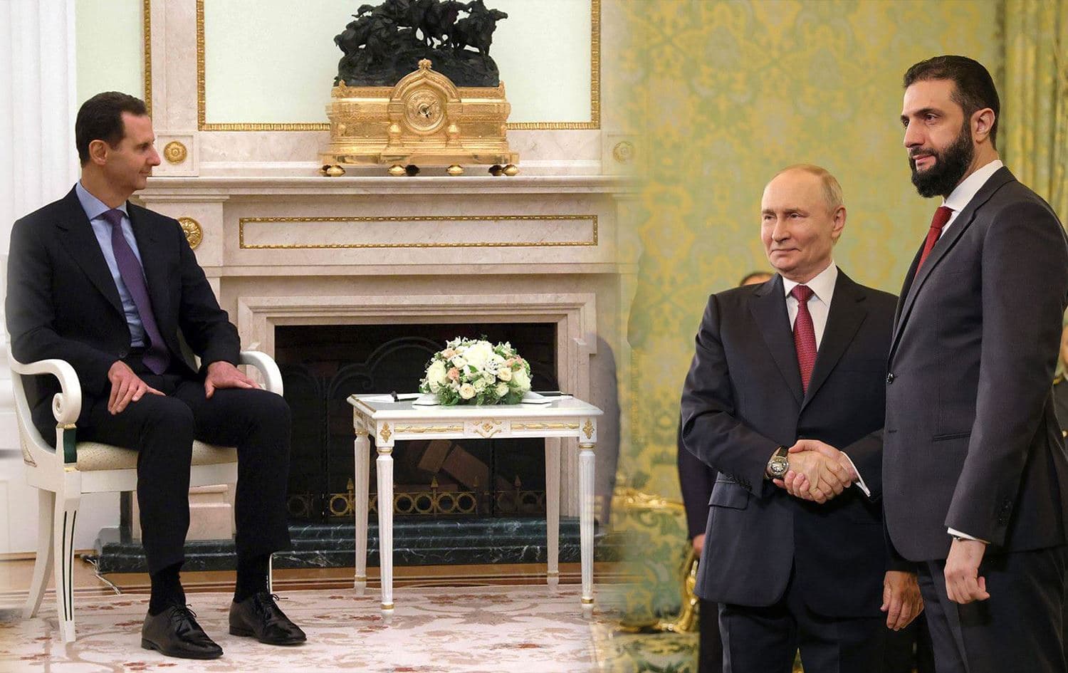 Beşar Esed, Putin û Şer / Wêne: Arşîv