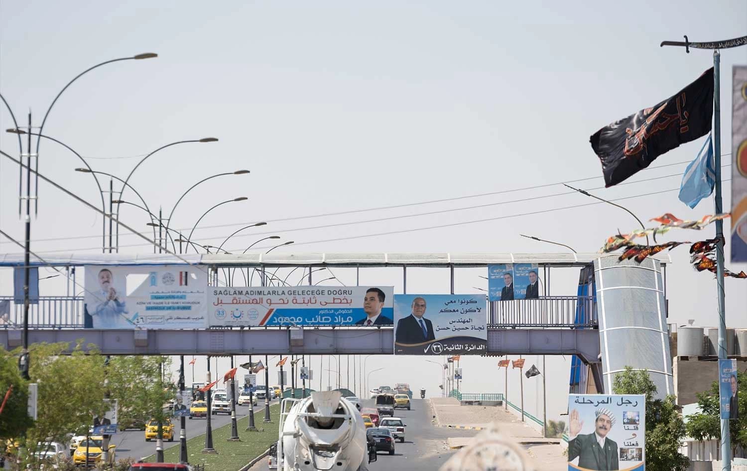 بانگەشەی هەڵبژاردنی ئەنجوومەنی پارێزگاکان لە کەرکووک؛ وێنە: بڵند تاهیر - رووداو