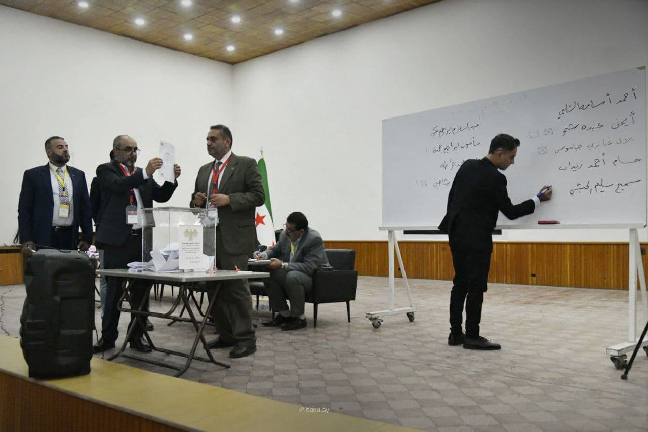 Indirect elections in Syria on October 5, 2025. Photo: SANA