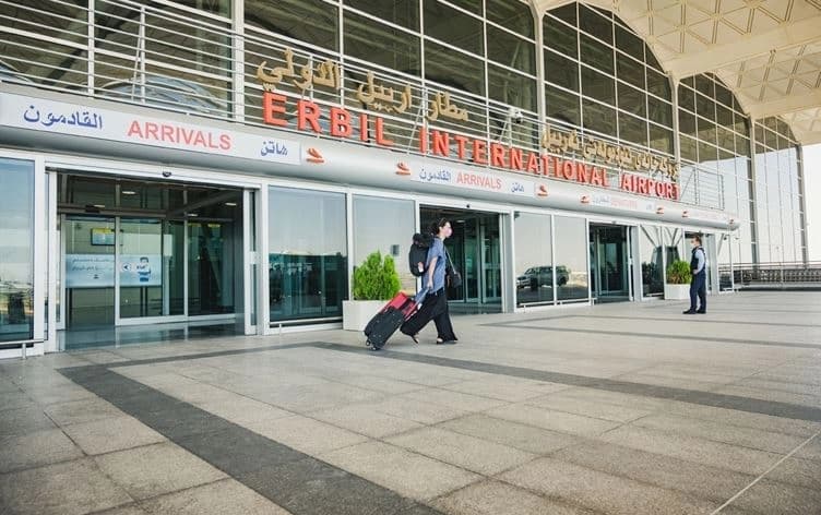 Travellers arrive at Erbil International Airport. Photo: Bilind T. Abdullah/Rudaw