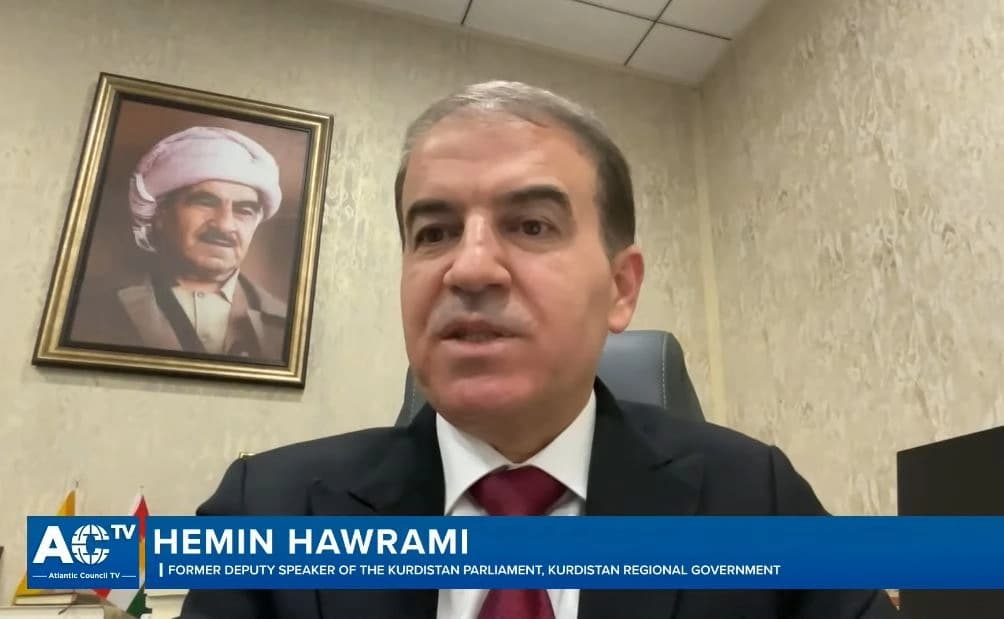 هێمن هەورامی، ئەندامی مەکتەبی سیاسیی پارتی دیموکراتی کوردستان لە ئەنجوومەنی ئەتڵانتیک پانێڵێکی ئۆنلاینی لەژێر ناوی "دەستووری عێراق دوای 20 ساڵ" بەڕێوەبرد.