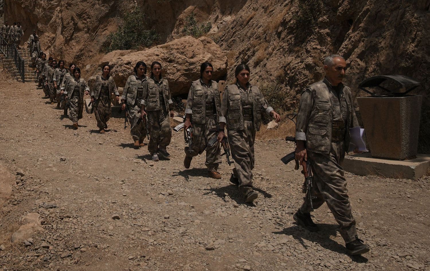 PKK'nin 11 Temmuz 2025 tarhindeki silah yakma töreninden / Fotoğraf: AA