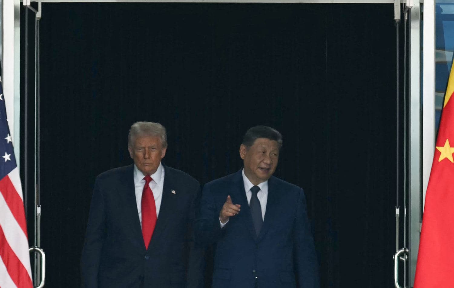 ABD Başkanı Trump, Çin Devlet Başkanı Şi Cinping ile görüştü. / Foto: AFP