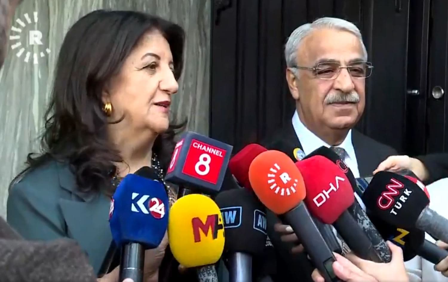 Pervîn Buldan û Mîthat Sancar\ Wêne: Rûdaw
