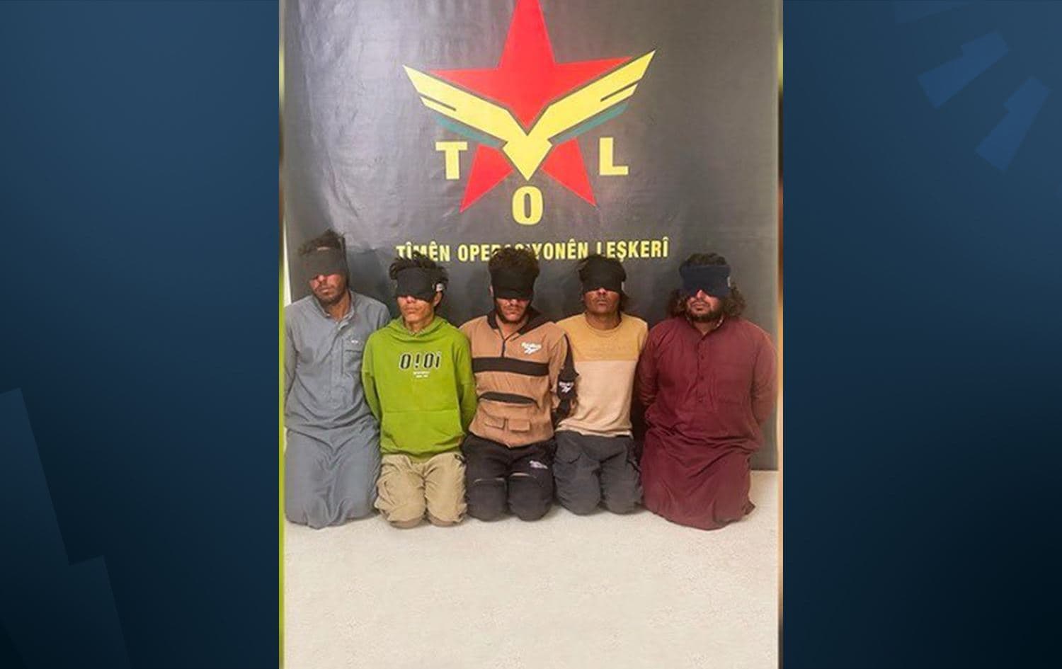 Operasyonda yakalanan şüphelilerden bazıları. / Foto: DSG