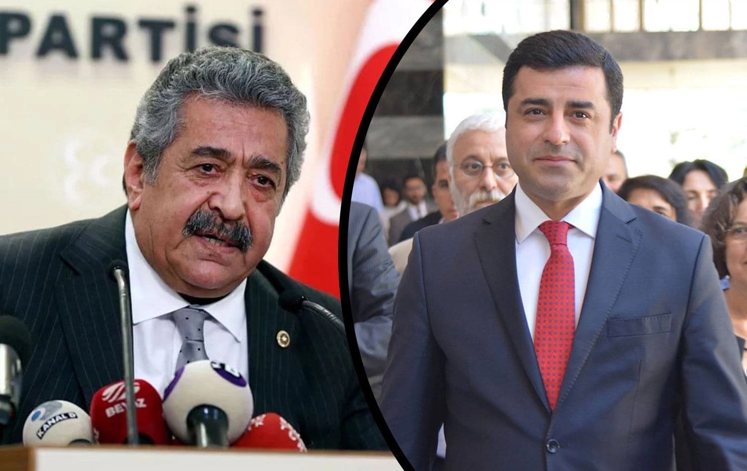 Fetî Yildiz û Selahattîn Demîrtaş / Wêne: Rûdaw Grafîk