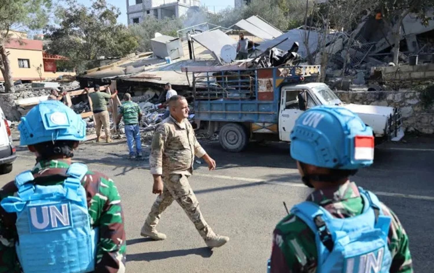 یەکێک لەو شوێنانەی ئیسرائیل لە لوبنان بۆردوومانی کردووە.