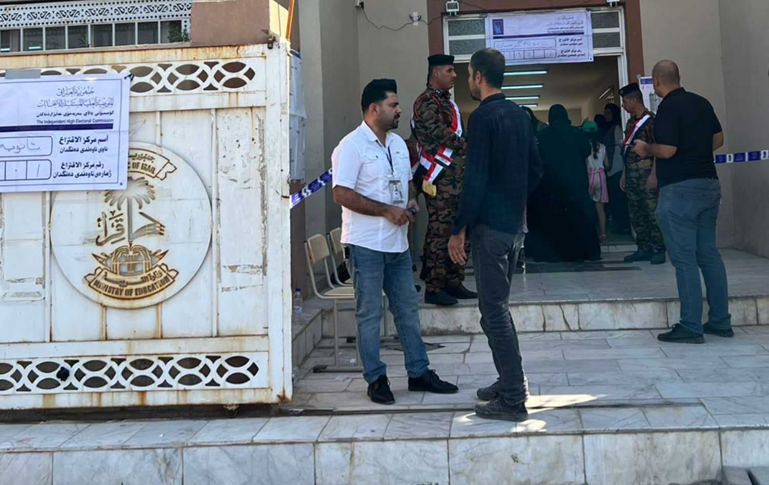 بنکەیەکی دەنگدان لە سنووری کەرکووک