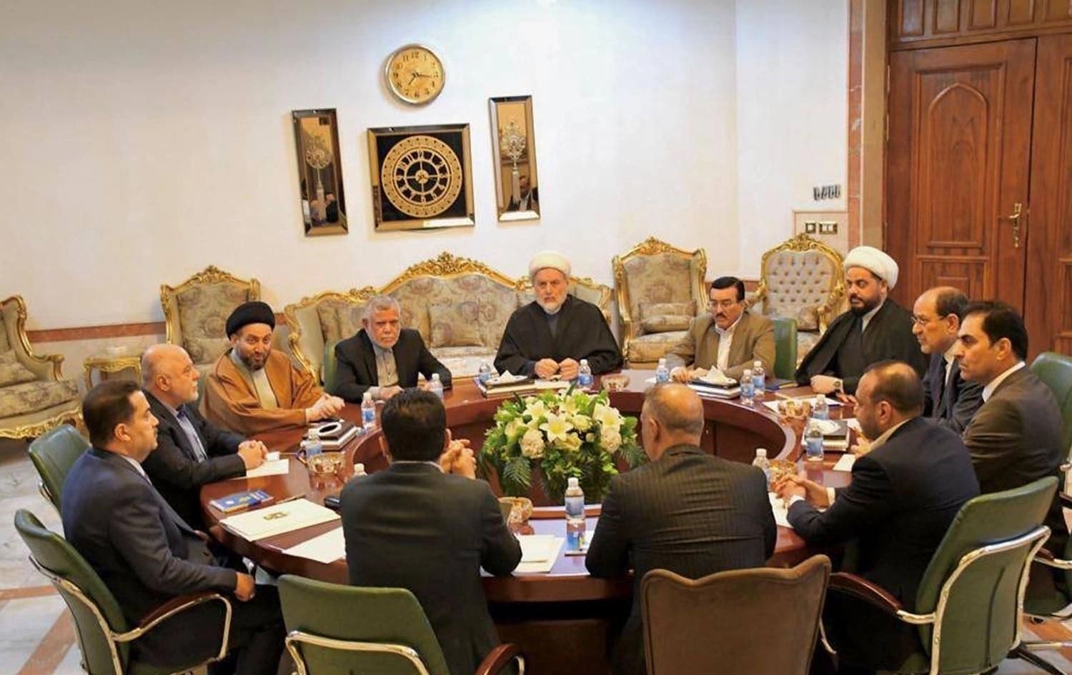 Shiite Coordination Framework leaders meet in Baghdad on June 2, 2025. Photo: INA