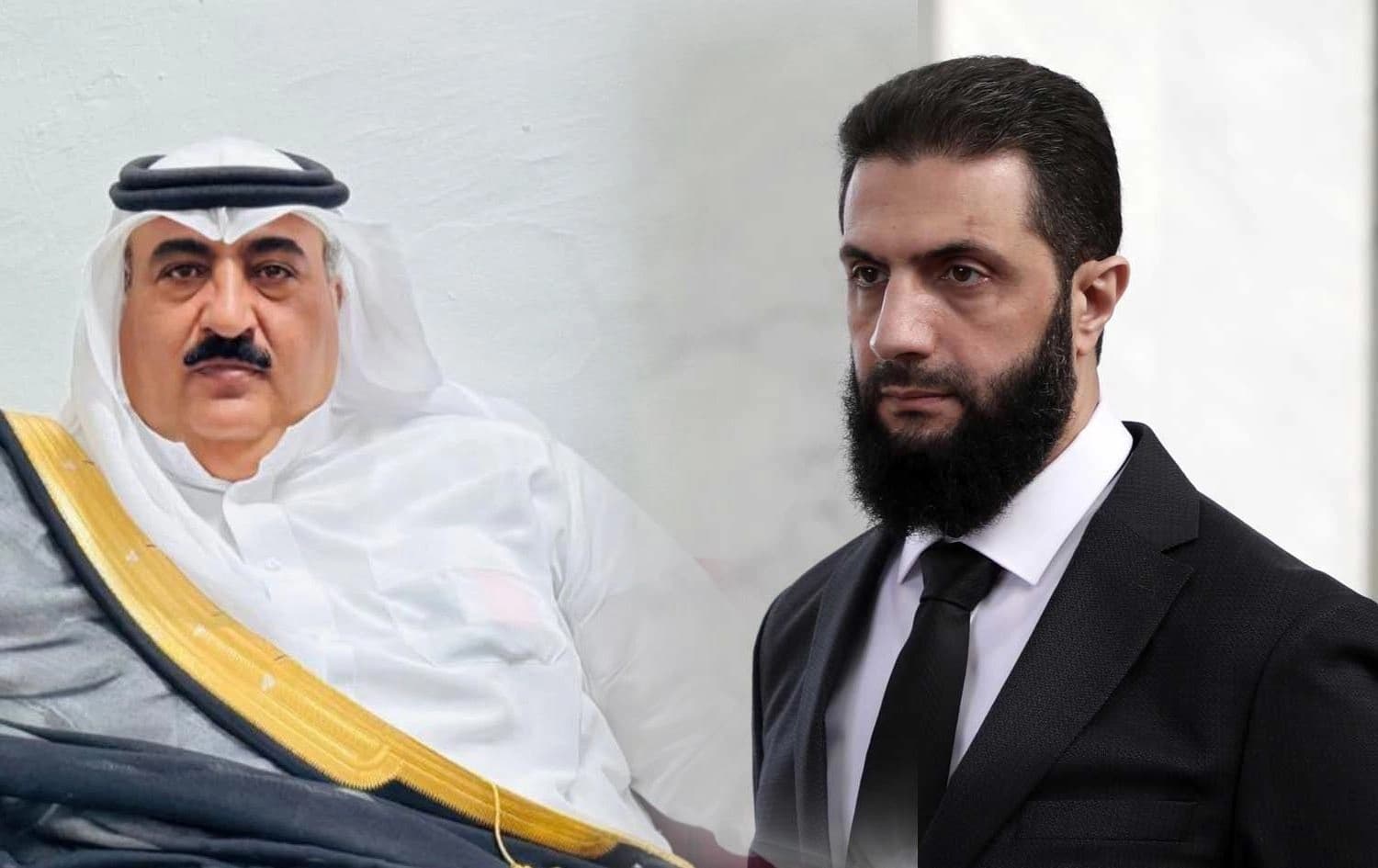 Suriye'deki Şammar aşiretinin lideri Şeyh Man’a Himmedi el-Cerba, Şam'da Suriye Cumhurbaşkanı Ahmed Şara ile bir araya geldi