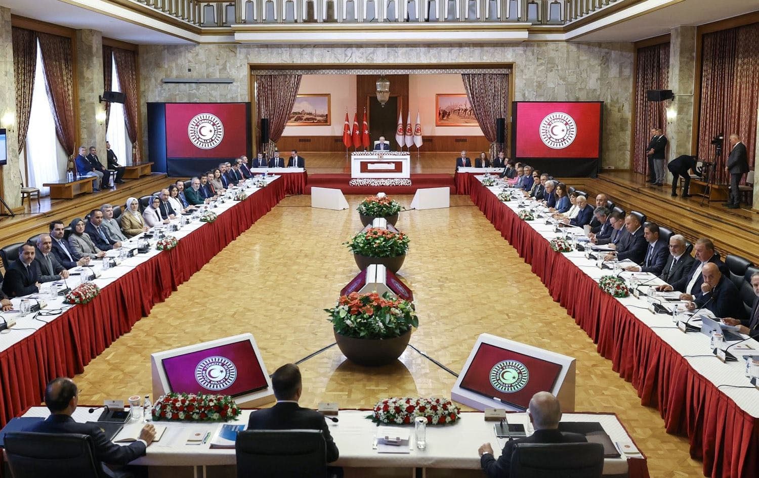 Peace process parliamentary commission meeting in Ankara on August 5, 2025. Photo: AA