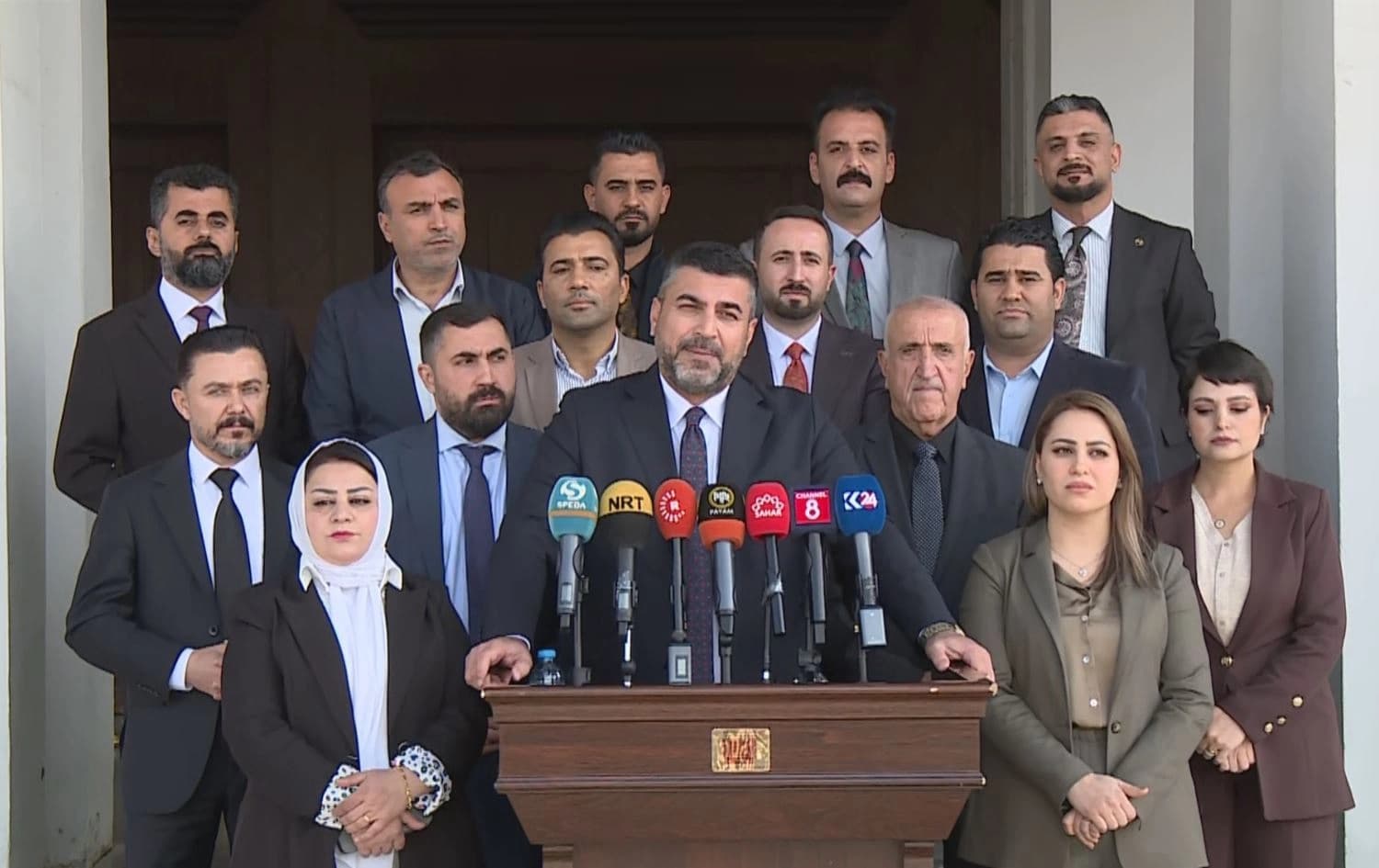 YNH Milletvekili Kurdewan Cemal basın toplantısı düzenledi. / Foto: Rûdaw