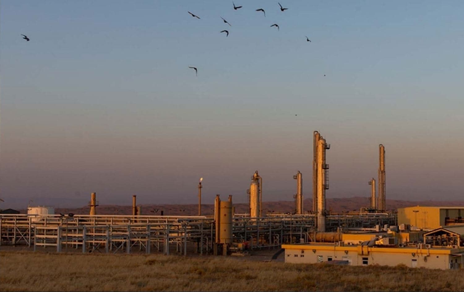 Updated picture of the Khor Mor gas field in Sulaimani's Chamchamal district, east of the Kurdistan Region. File photo: Crescent Petroleum