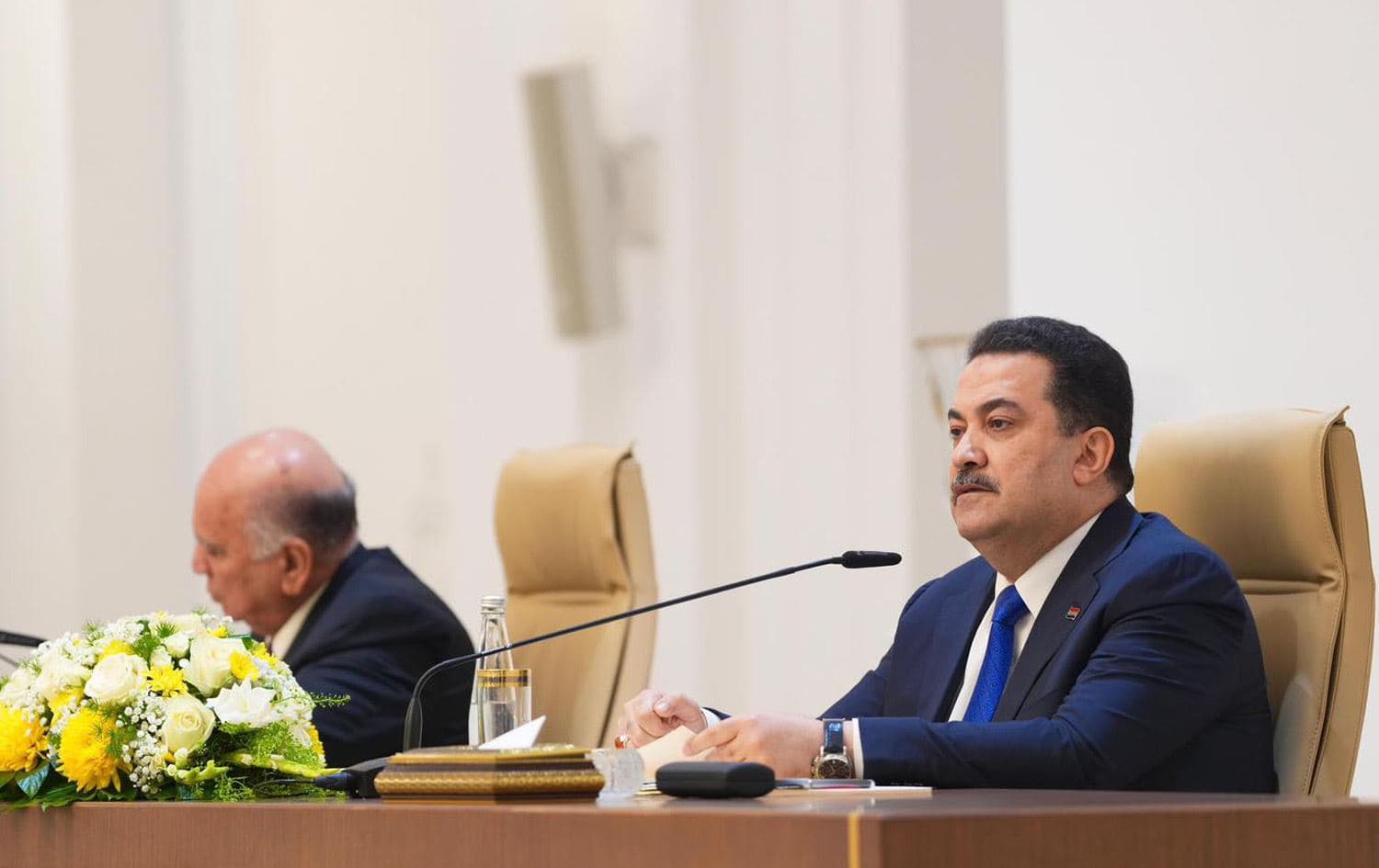 محەممەد شیاع سوودانی، سەرۆکوەزیرانی عێراق.     