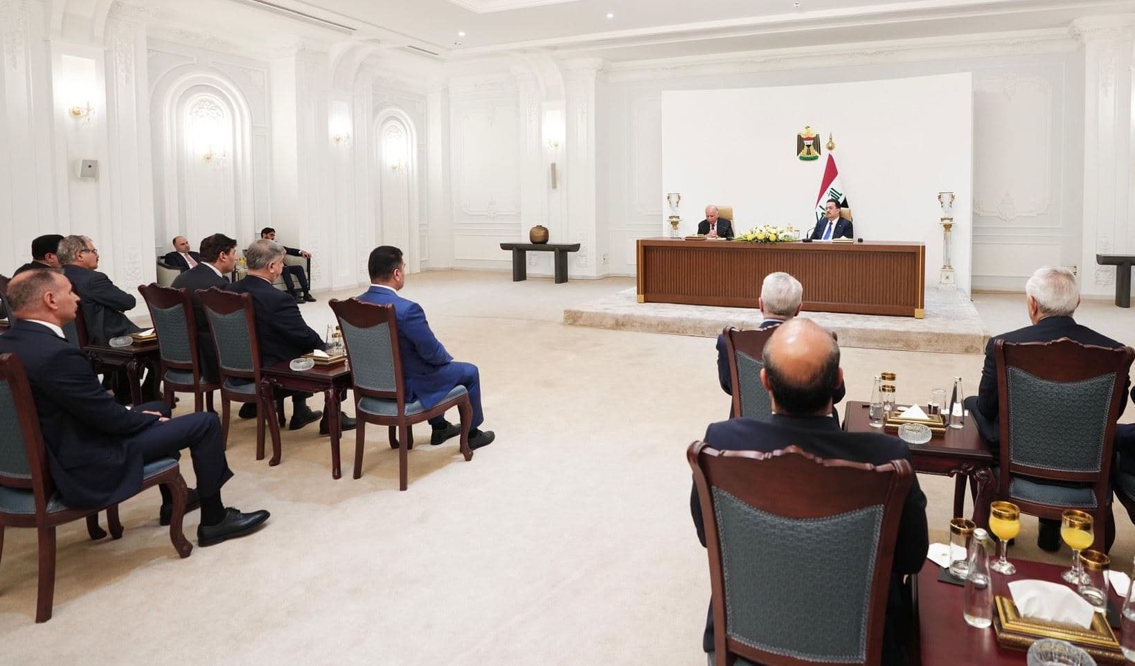 Iraqi Prime Minister Mohammed Shia' al-Sudani receives Iraq's newly-appointed ambassadors on December 1, 2025. Photo: IraqiPMO/X