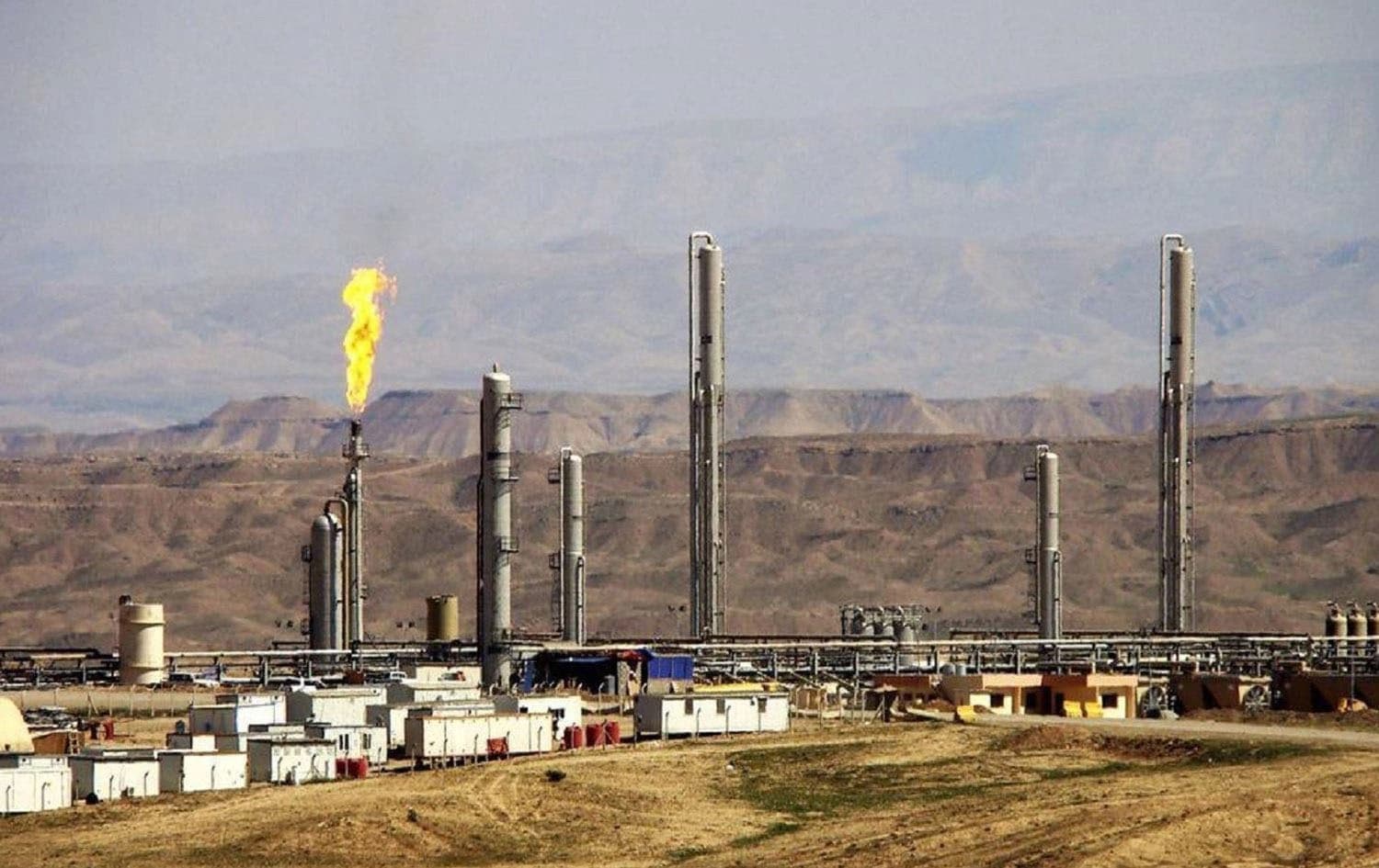 Undated picture of the Khor Mor gas field in the Kurdistan Region's eastern Sulaimani province. File photo: Dana Gas
