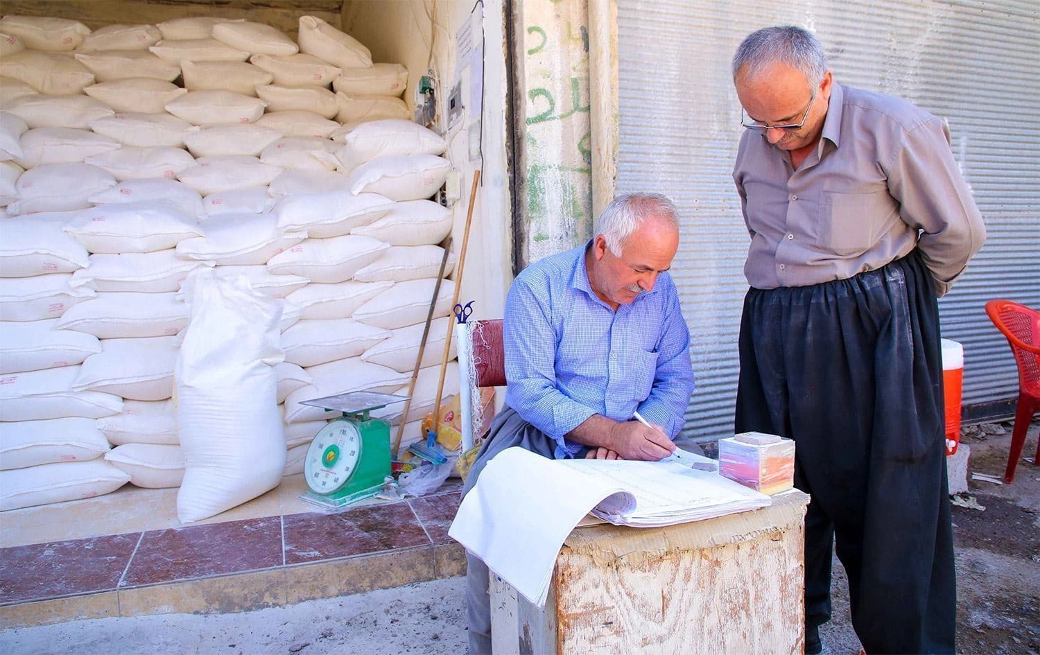 بریکارێکی خۆراک لە هەولێر
