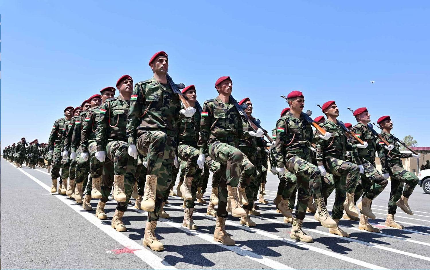 Peshmerga pictured at a ceremony at the completion of a training course in June 2021. File photo: Bilind T. Abdullah/Rudaw