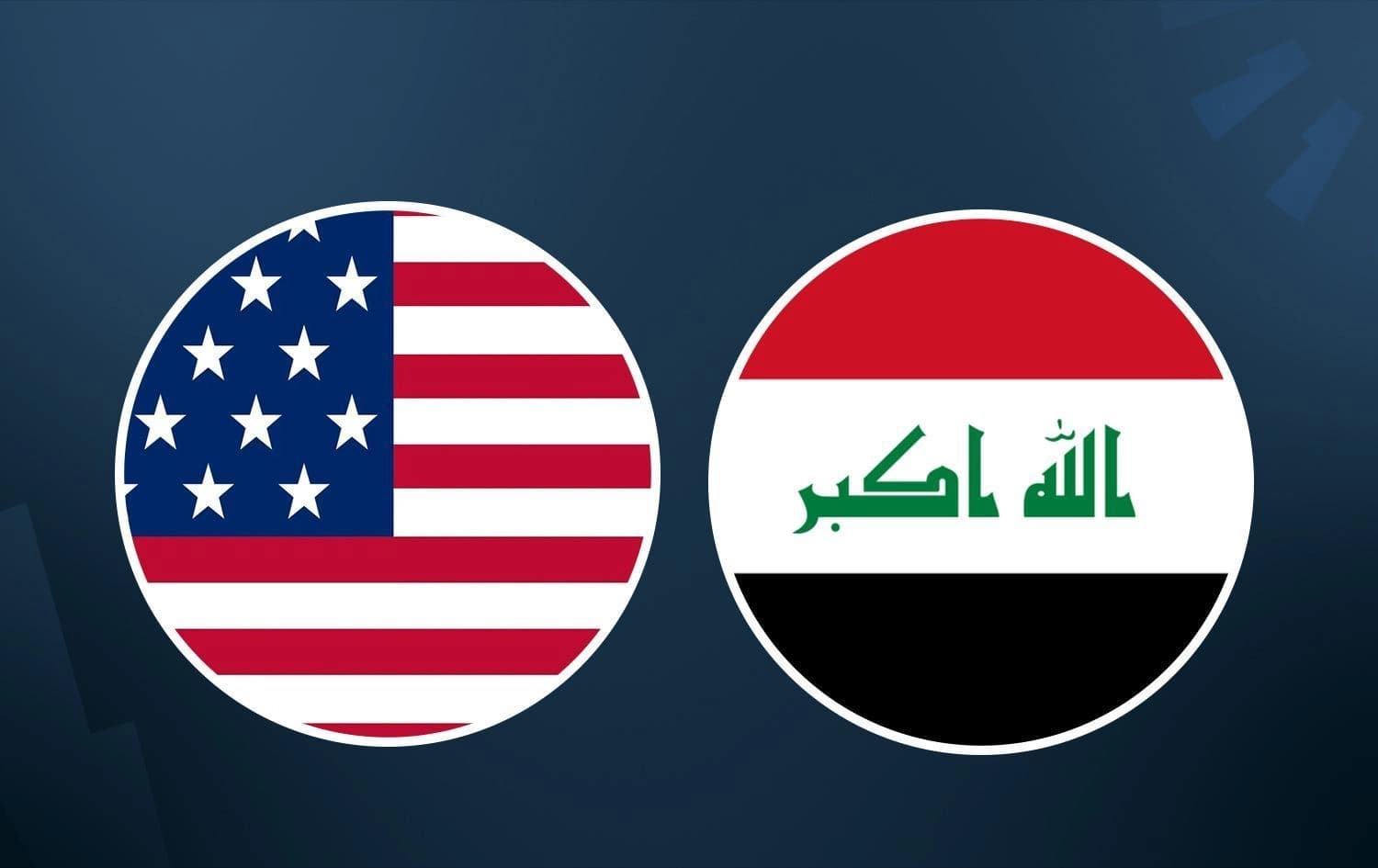 US flag (left) and Iraqi flag (right). Graphic: Rudaw