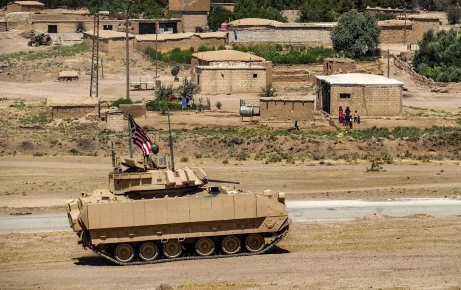 هێزێکی ئەمریکا لە ناوچەیەکی سووریا. وێنە: AFP