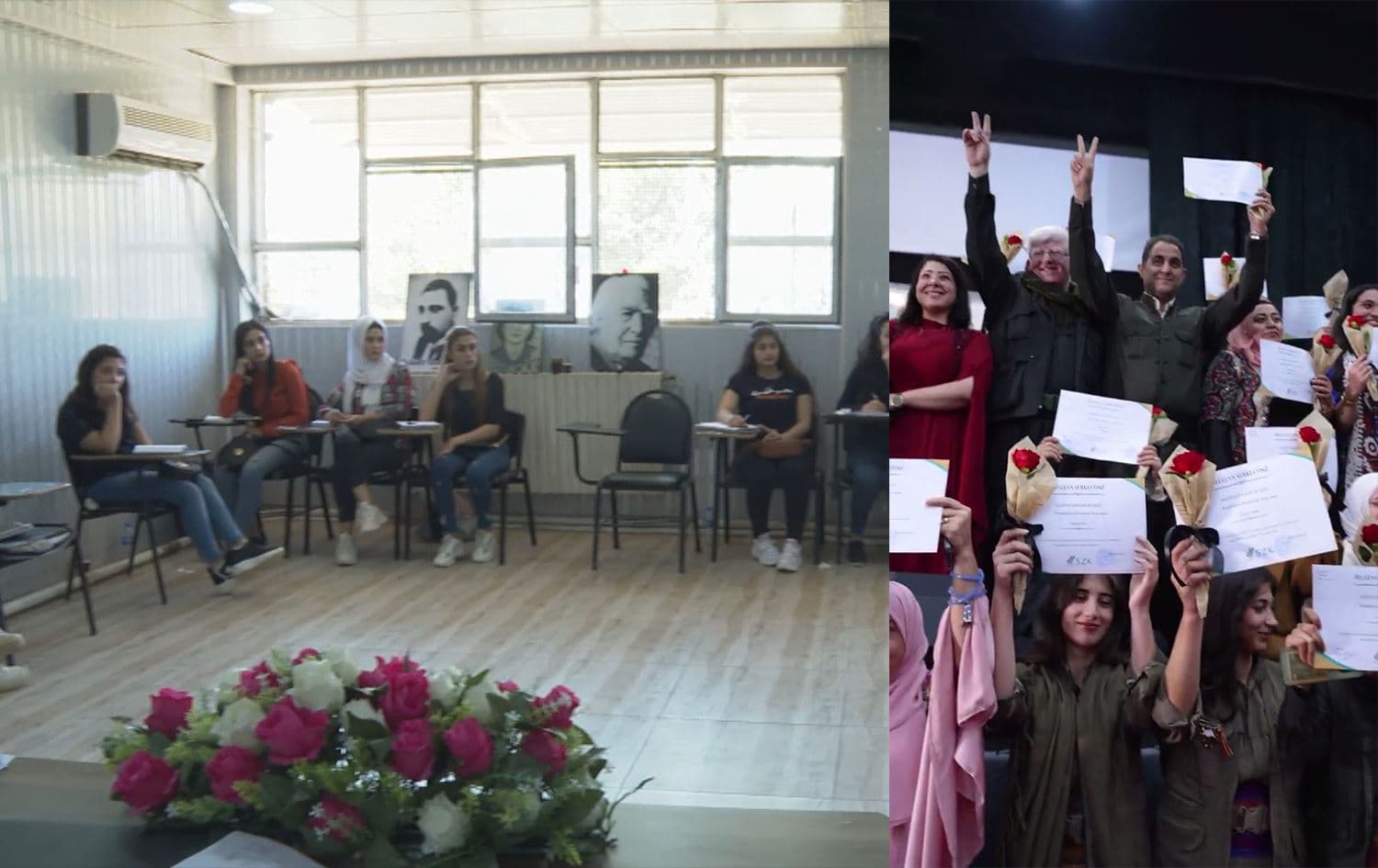 Karmendên ku fêrî Kurdî bûne /Wêne: Ji vîdeoyê