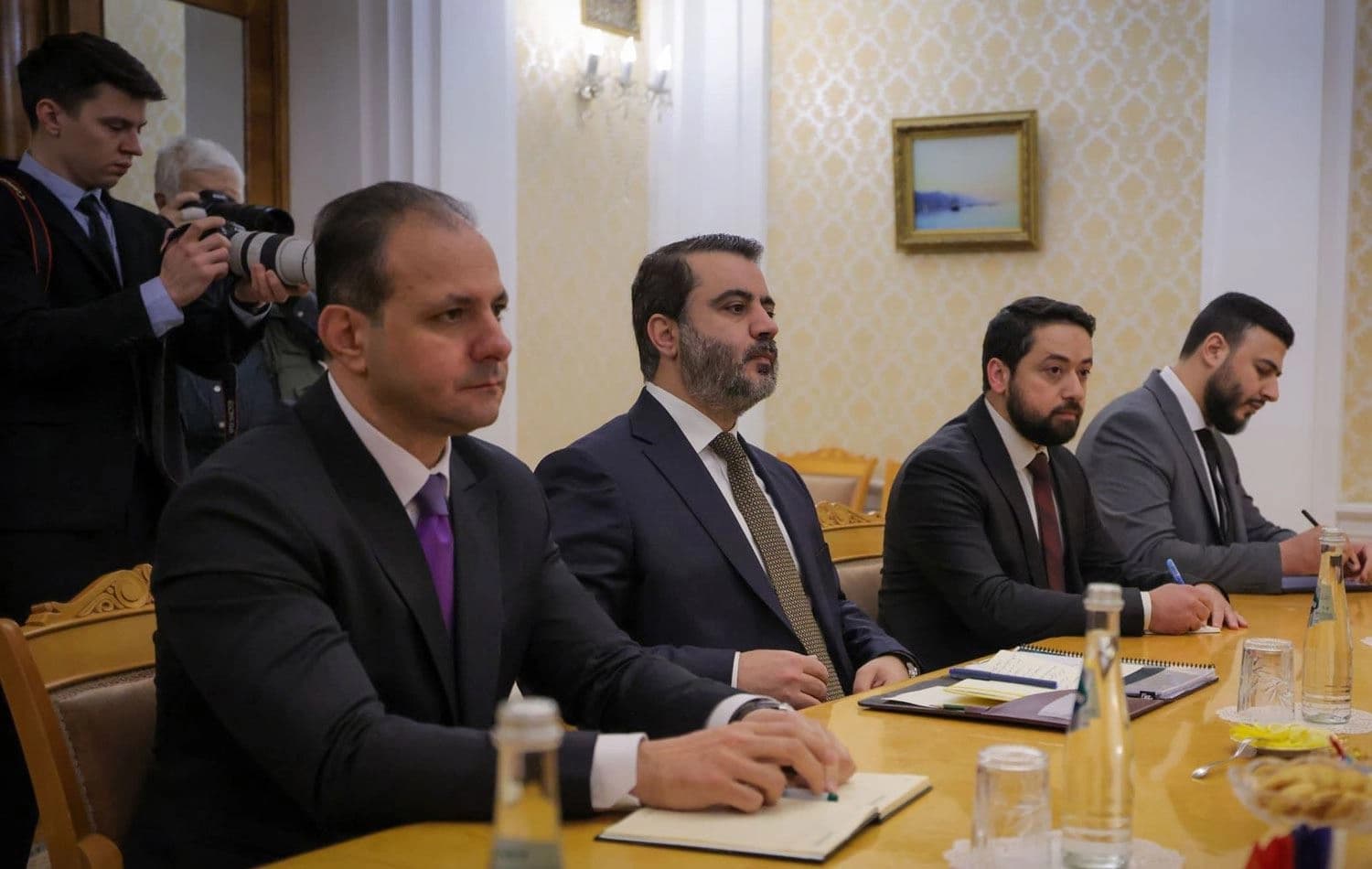 Suriye Dışişleri Bakanı Esad Şeybani Moskova'da Rusya Dışişleri Bakanı Lavrova ile görüştü. / Foto: X
