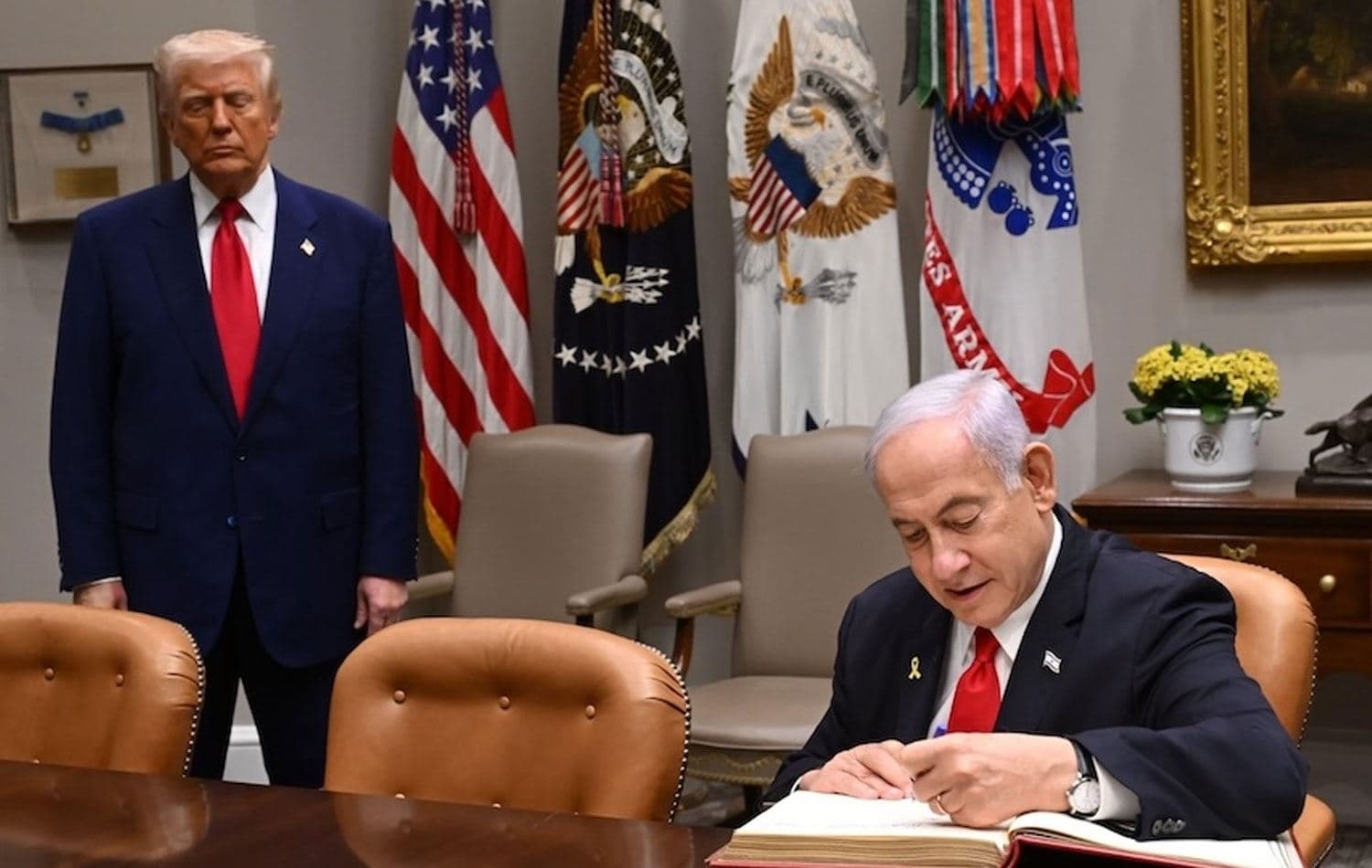 ABD Başkanı Donald Trump (solda) ve İsrail Başbakanı Binyamin Netanyahu. / AA / Arşiv