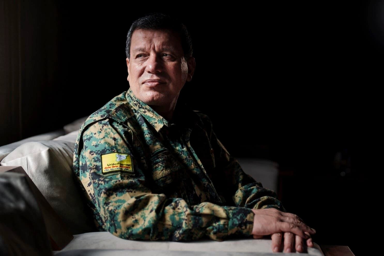 Mazloum Abdi, commander-in-chief of the Kurdish-led Syrian Democratic Forces (SDF). AP file photo