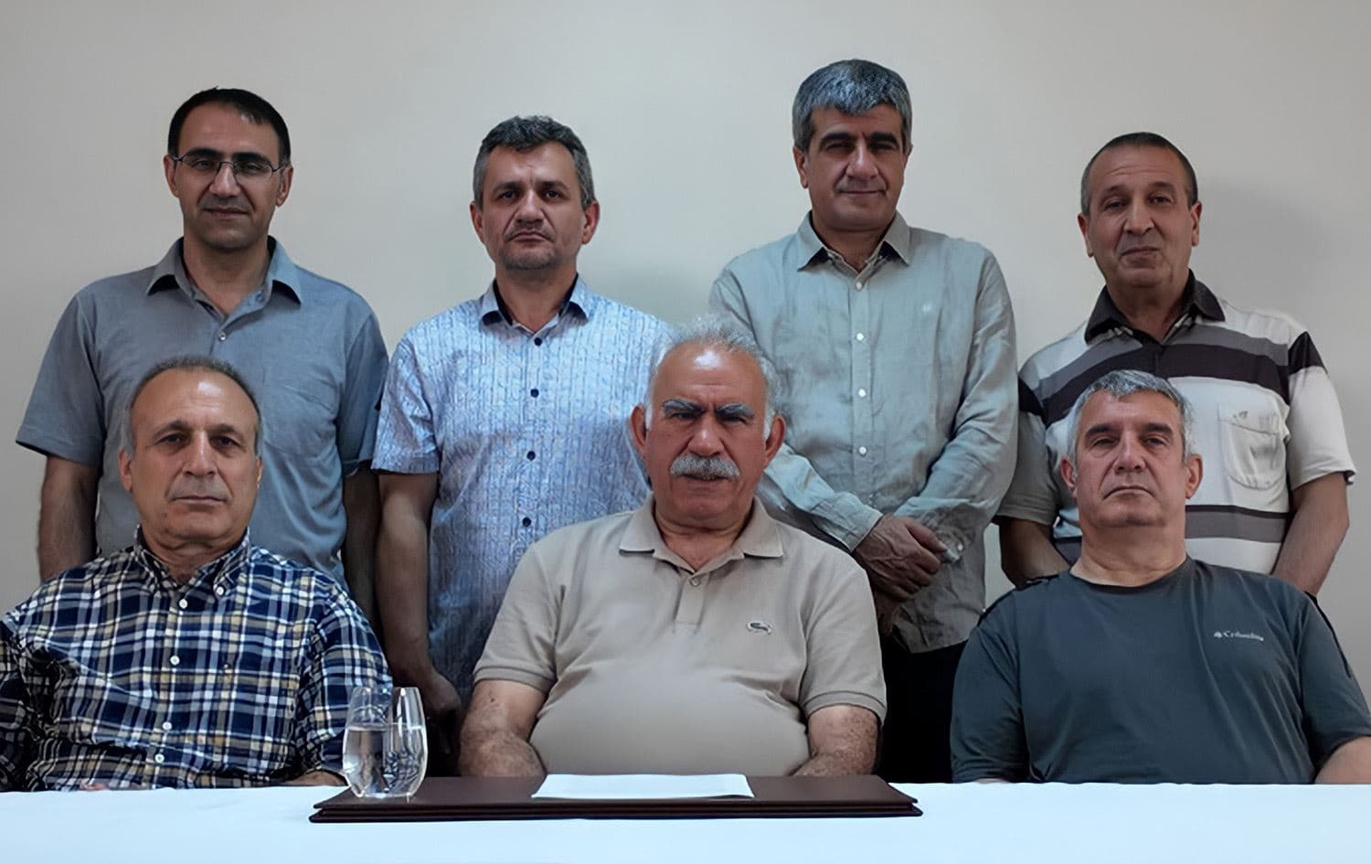 Öcalan ve cezaevi arkadaşları görüntülü mesaj paylaşmıştı. / Arşiv