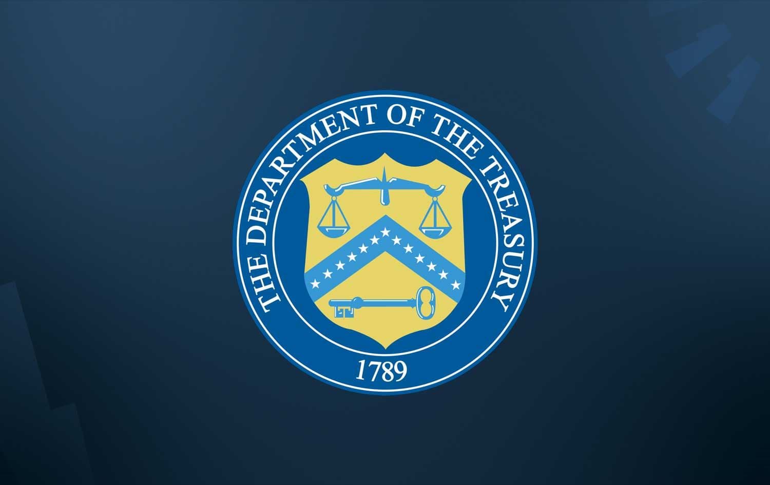 The US Department of the Treasury logo. Graphic: Rudaw