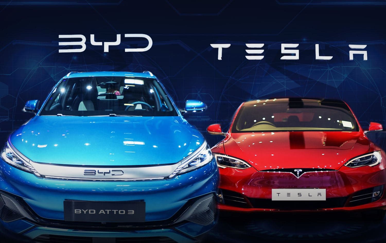 ئۆتۆمبێلی تێسلا و BYD