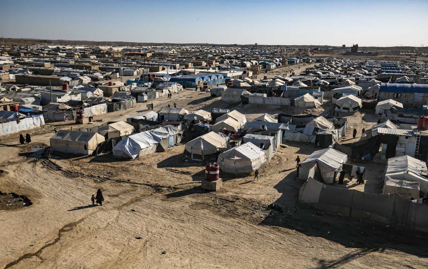 Al-Hol camp in northeast Syria's Hasaka province. File photo: AFP
