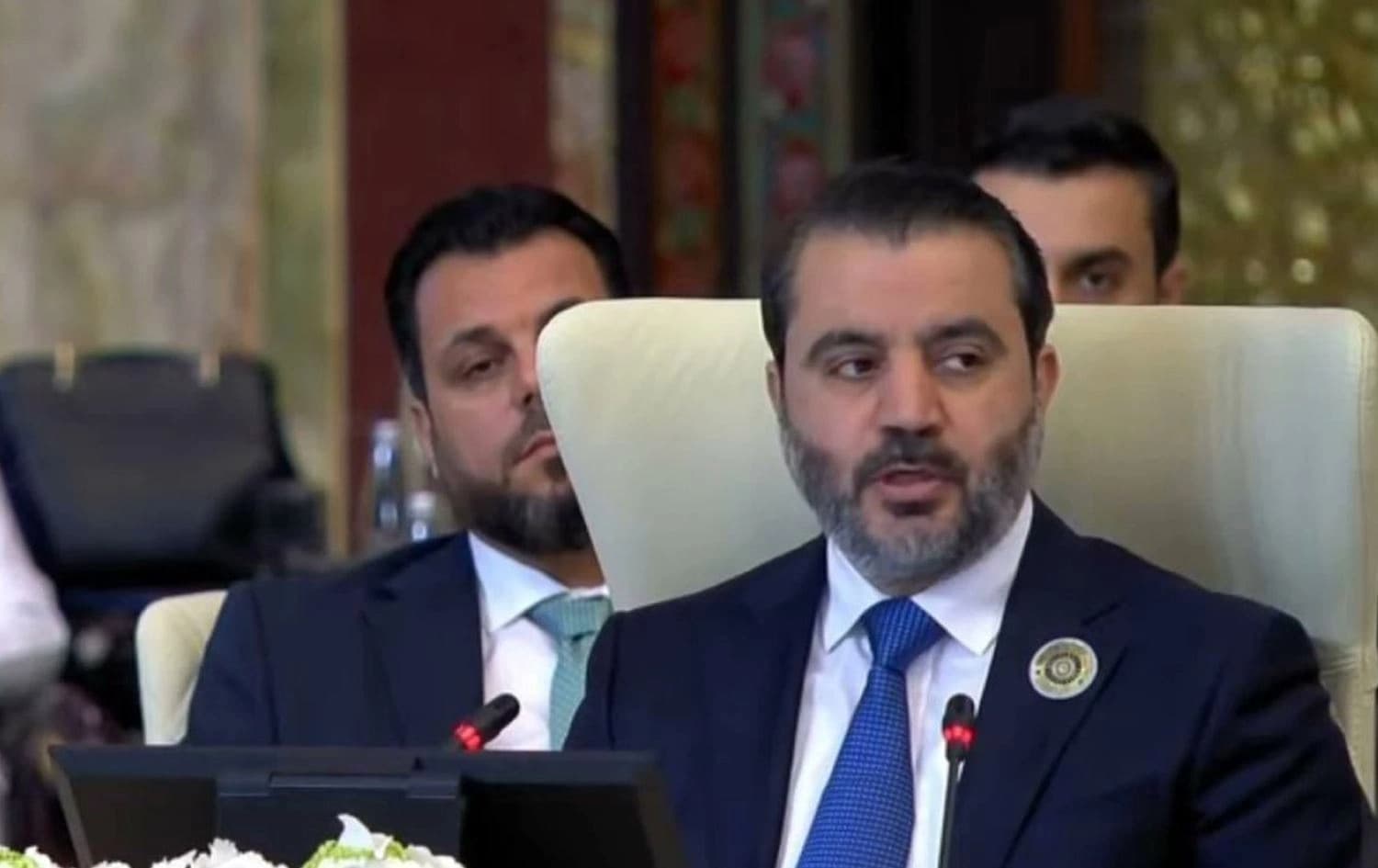ئەسعەد شەیبانی، وەزیری دەرەوەی سووریا سەرۆکایەتیی شاندی وڵاتەکەی کردووە.