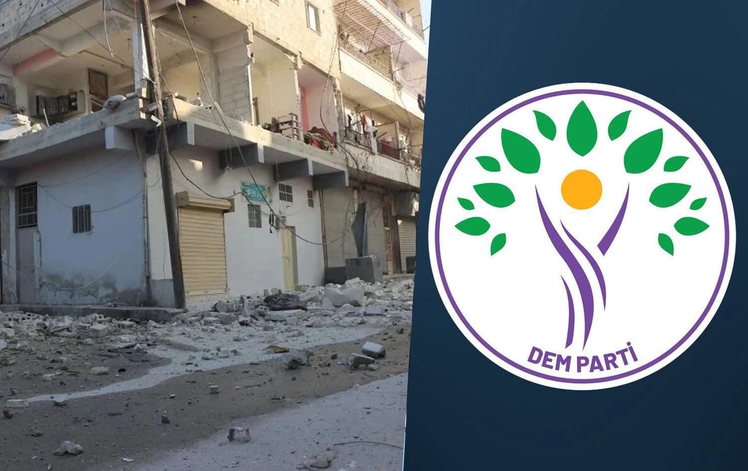 Logoya DEM Partiyê û Heleb / Wêne: Rûdaw Grafîk