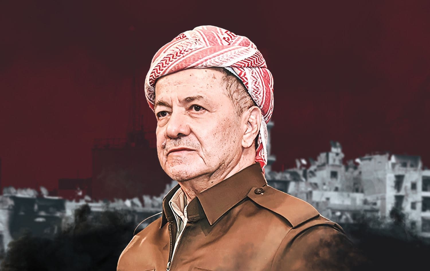 Serok Mesûd Barzanî / Wêne: Rûdaw Grafîk