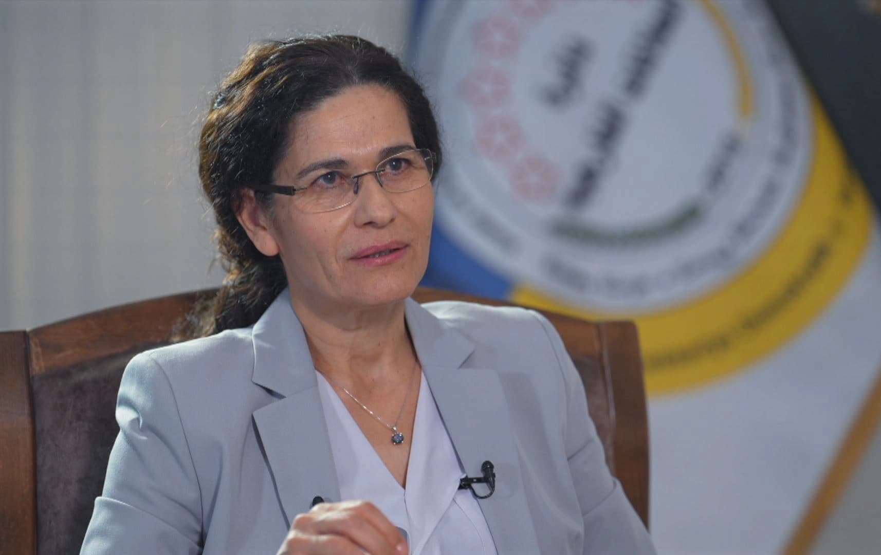 ئیلهام ئەحمەد، هاوسەرۆکی پەیوەندییەکانی دەرەوەی بەڕێوەبەرایەتیی خۆسەری باکوور و رۆژهەڵاتی سووریا
