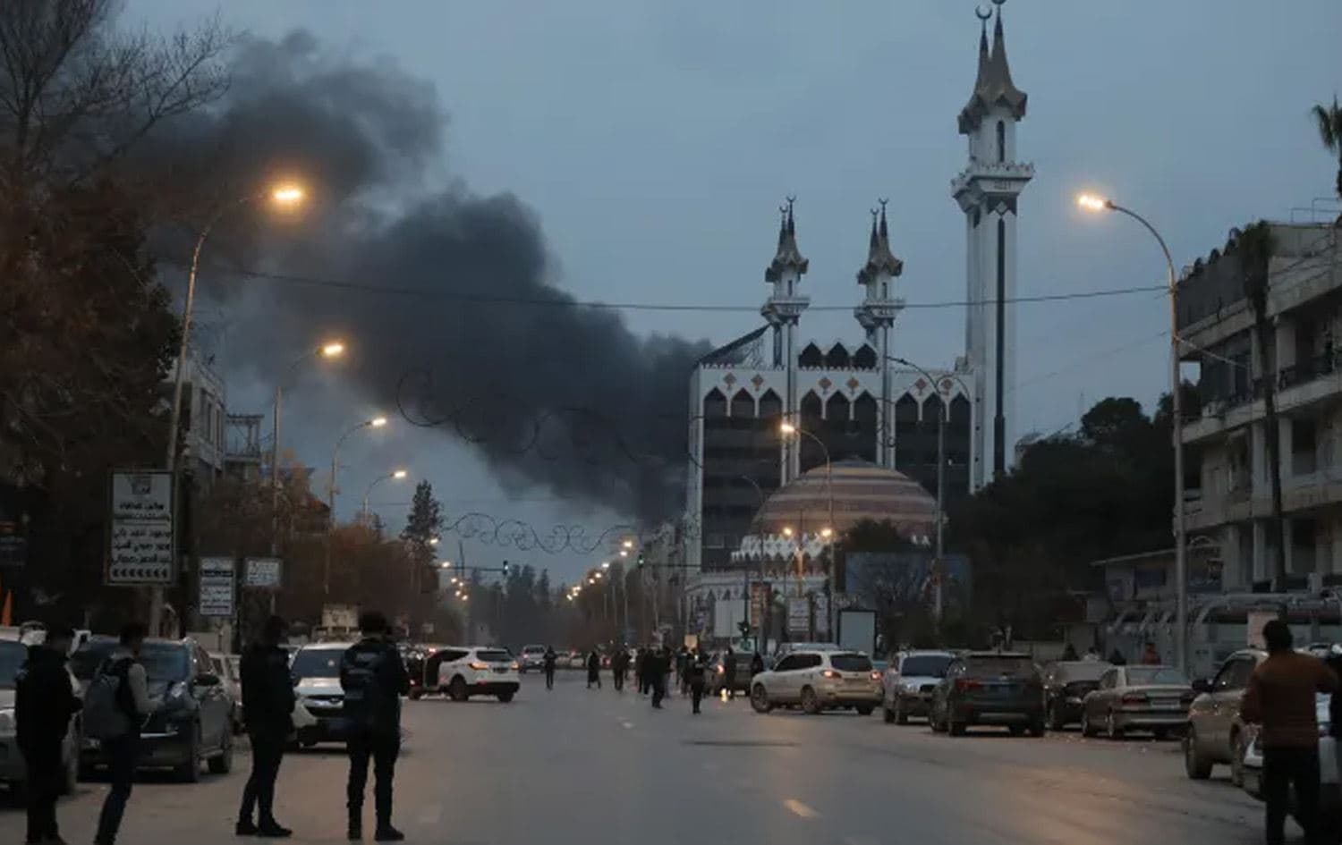 دیمەنێکی پێکدادان لە گەڕەکە کوردنشینەکانی حەلەب