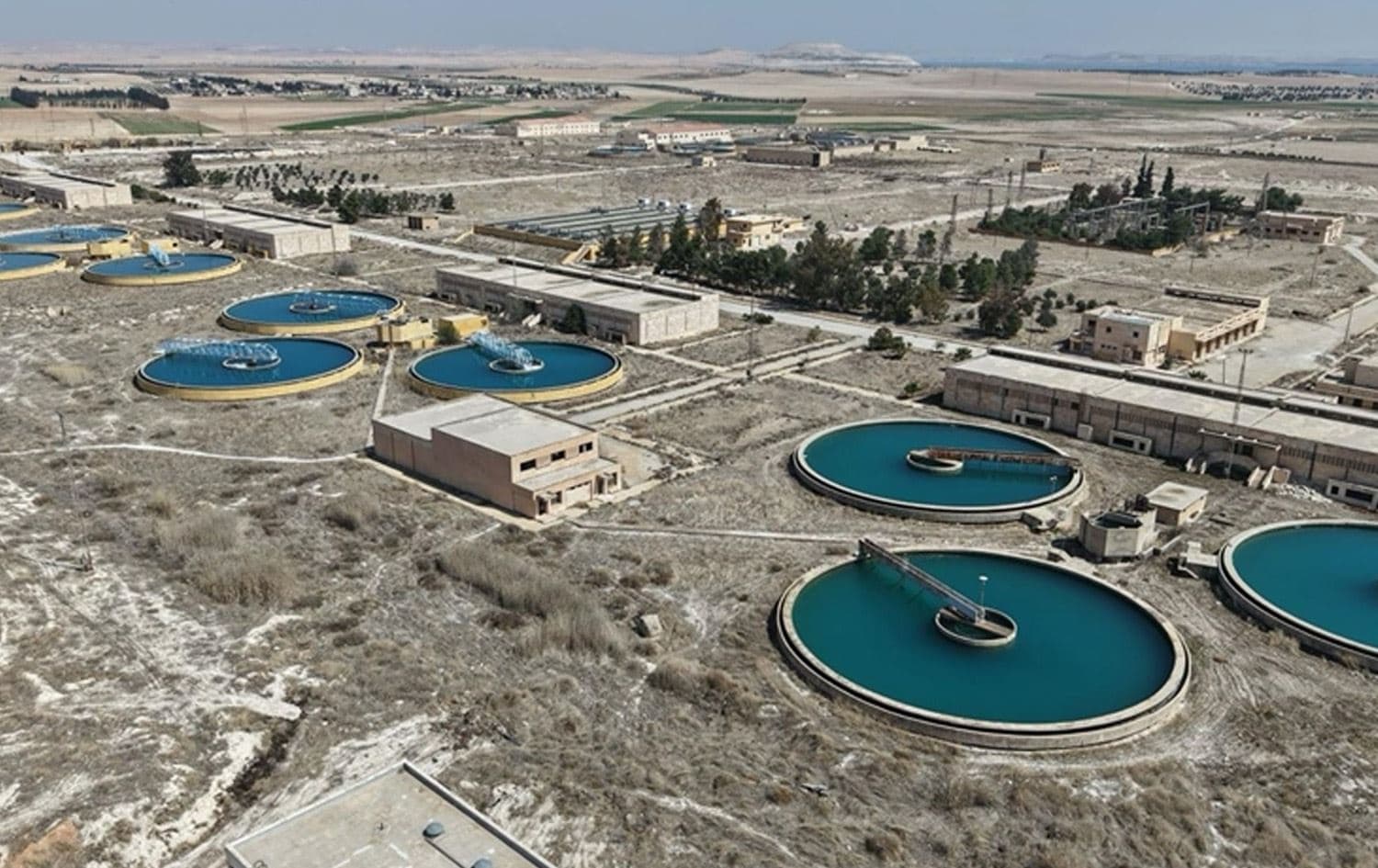 یەکێک لەو وێستگانەی ئاوی خواردنەوەی حەلەب دابین دەکات