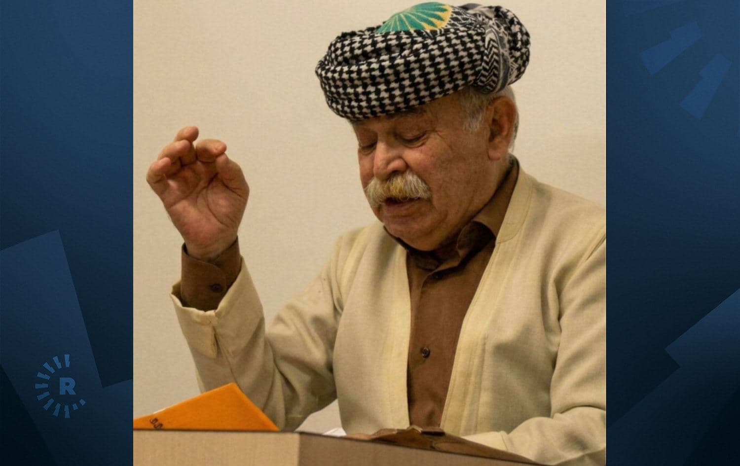 وێنەیەکی رەسوول کەریمی، ناسراو بە 'مامۆستا سووتاو'
