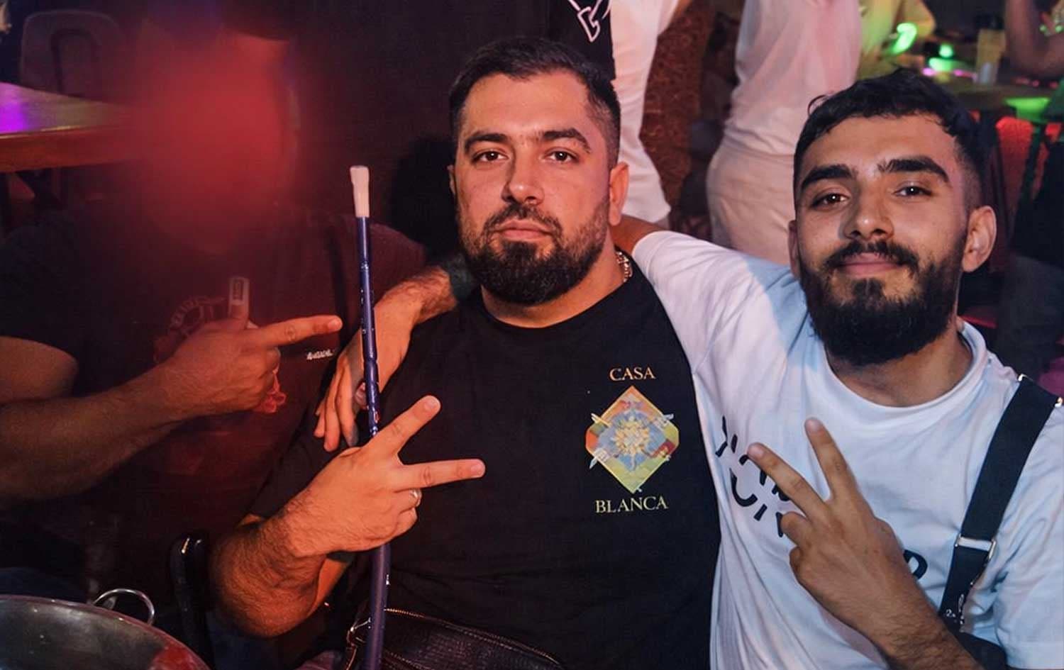 Ali Shehab (right) with Rawa Majid, the leader of the Foxtrot network. Photo: Swedish Police