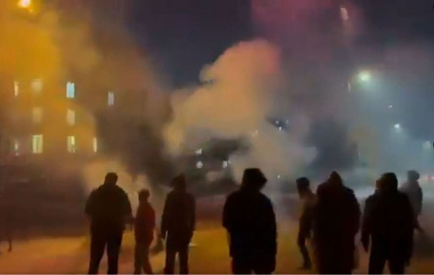 Van'da düzenlenen gösterilerden bir kare. / Video alıntısı