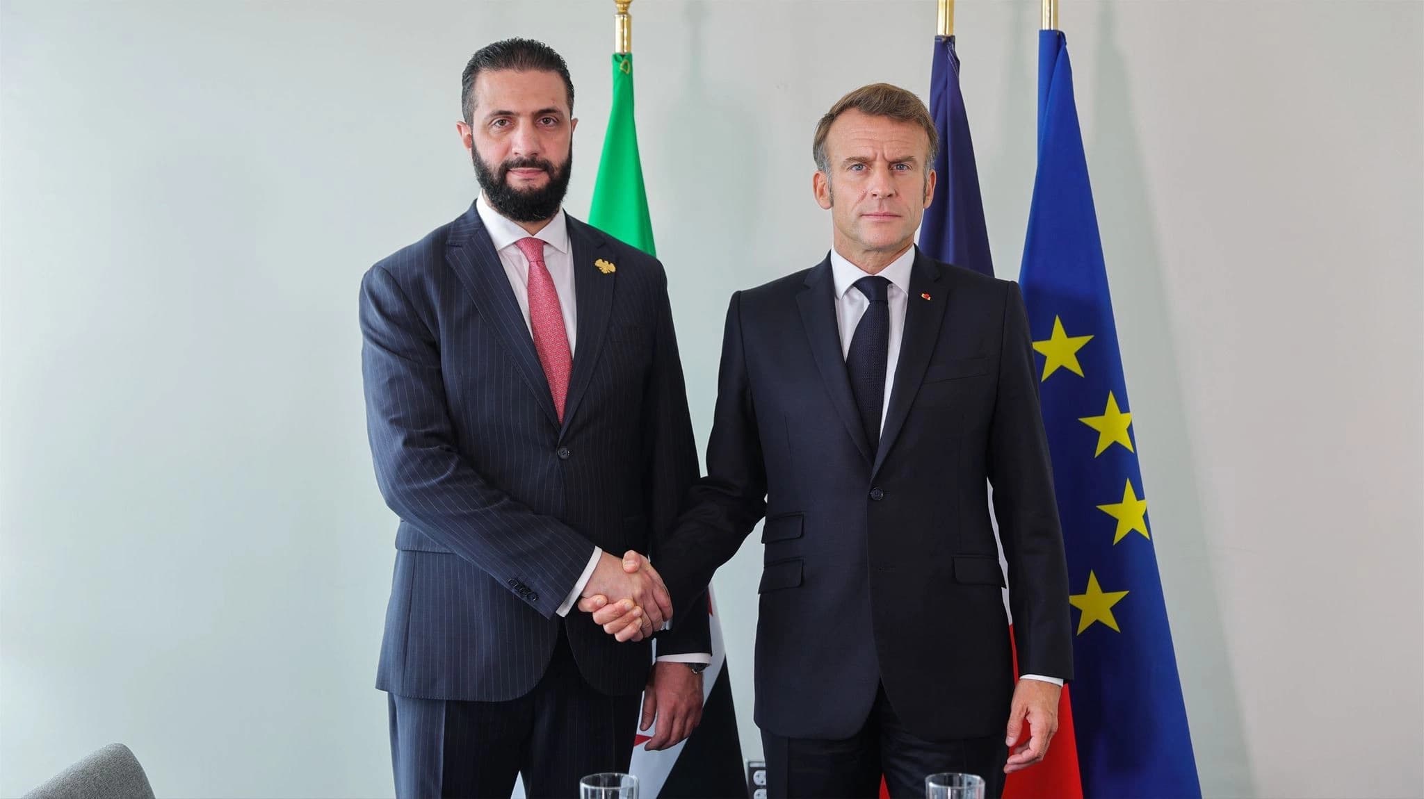 Ehmed Şer û Emmanuel Macron / Wêne: Arşîv
