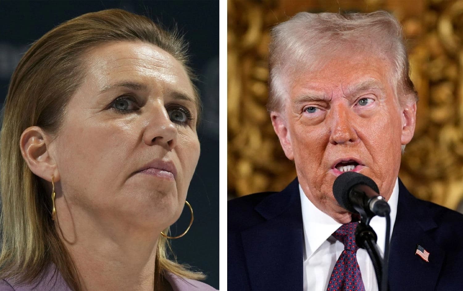 Frederiksen ve Trump 