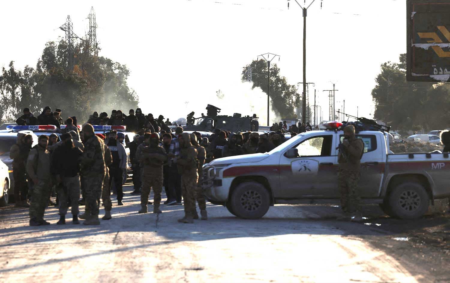 Syrian government forces take possession of an SDF military base as they enter the city of Raqqa province on January 19, 2026. Photo: AFP