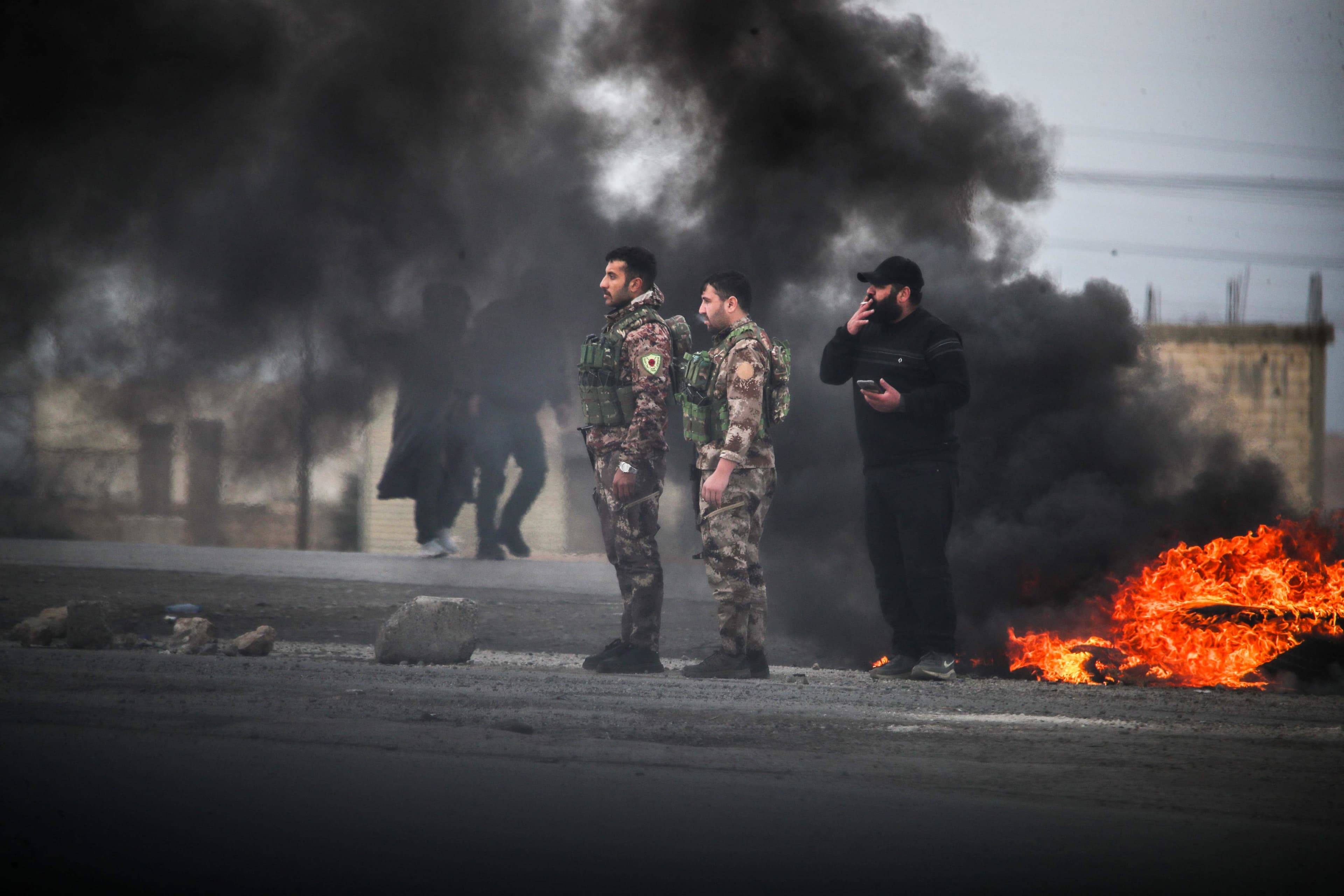ژمارەیەک شەڕڤان لە بەرەکانی شەڕ. وێنە: AFP